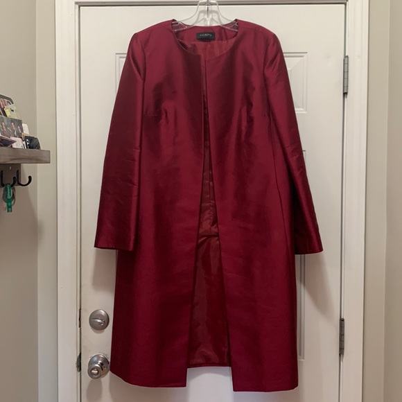 Talbots Jackets & Blazers - Talbots silk/wool blend red coat size 14